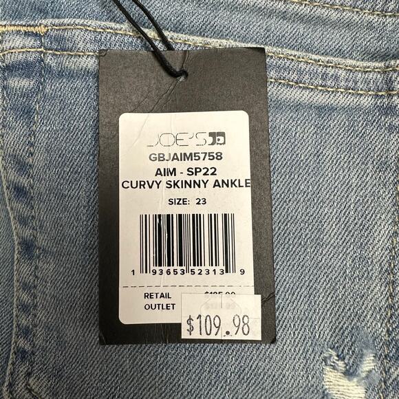 JOE’S JEANS 23 Curvy Mid Rise Skinny Ankle Denim Lightweight Casual Everyday - Picture 8 of 8